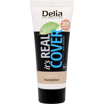 Delia Cosmetics It's Real Cover krycí make-up 205 caramel 30 ml