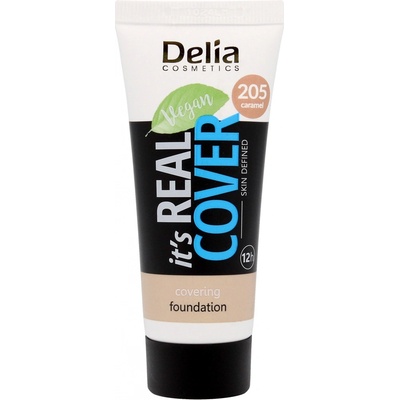 Delia Cosmetics It's Real Cover krycí make-up 205 caramel 30 ml