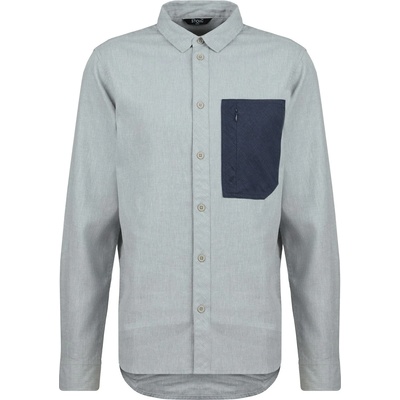 Stoic Мъжка риза с копчета Stoic MMXX. Lund Hemp Shirt - Light Grey Melange - размер XXL (033-2411-0215)
