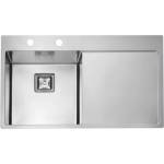 Alveus Мивка от неръждаема стомана Alveus Stylux 50 Satin 86x51 см лява (1084293) Мивка за вграждане