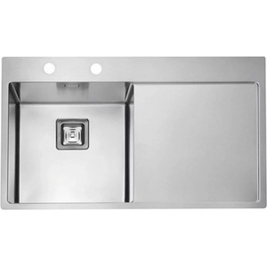 Alveus Мивка от неръждаема стомана Alveus Stylux 50 Satin 86x51 см лява (1084293) Мивка за вграждане