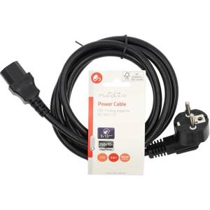 Nedis CEGL10015BK20 захранващ кабел IEC-320-C13, 3 x 1, 5 mm, дължина 2 m (IEC320-C13) (CEGL10015BK20)