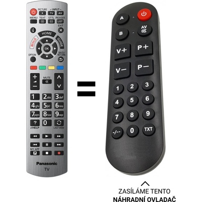 Dálkový ovladač Senior Panasonic TX-65HZ1000E – Hledejceny.cz