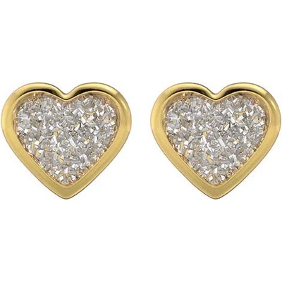 STUDEX Náušnice pro piercing sada Sensitive Srdce S3564 bílá