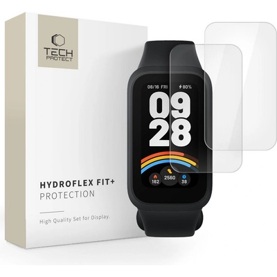 2x хидрогелно фолио за Xiaomi Smart Band 9 Active от Tech-Protect Hydroflex Fit+ - Прозрачни (5906302361441)