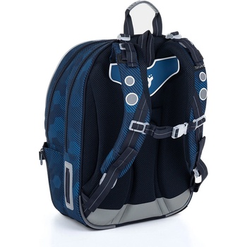Topgal batoh s šestiúhelníky KIMI 23020 modrá