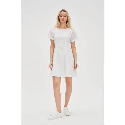 Moodo Бели памучни рокли с открит гръб Moodo Moodo | Byal | ЖЕНИ | XS