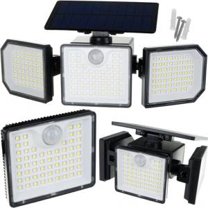 Izoxis Соларна LED лампа със сензор за движение и здрач Izoxis - 167 LED, 500lm, IP65 водоустойчива (24633)