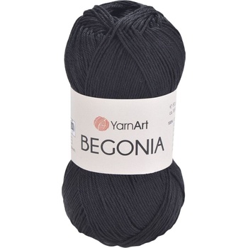 YARNART Begonia 999 Black Плетива прежда (Begonia 999)