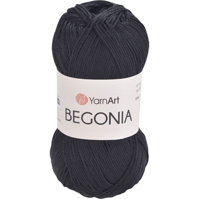 YARNART Begonia 999 Black Плетива прежда (Begonia 999)