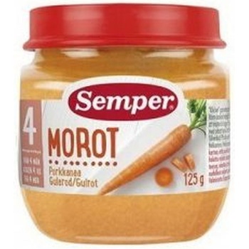 Semper Зеленчуково пюре Semper - Моркови, 125 g (9530)