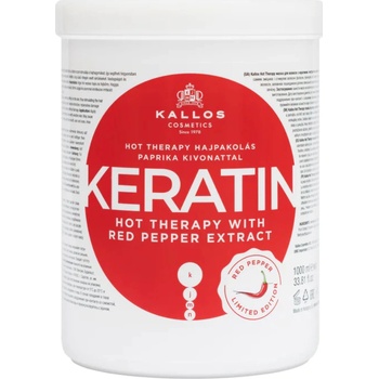 Kallos Hot Therapy hair wrap with keratin and paprika extract 1000 ml