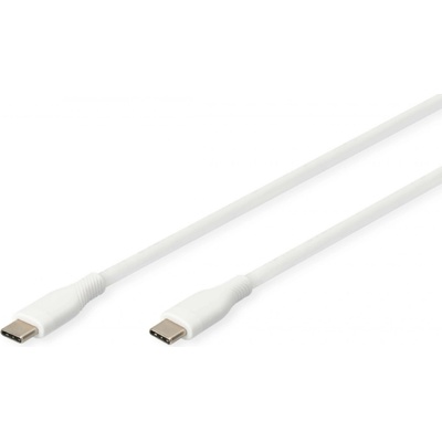 Digitus AK-300341-005-W Silikónový napájací USB-C - USB-C USB 2.0 60W 0,5m bílý