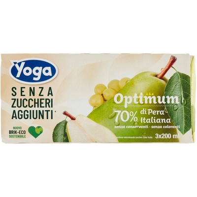 Yoga hruškový džús bez cukru 3 x 200 ml