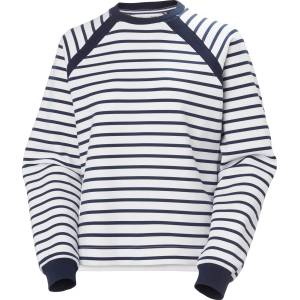 Helly Hansen Дамски пуловер Helly Hansen Women's Capri Graphic Sweater Jumper - White Navy Stripe - размер XL (117-3524-0215)