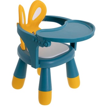 Image 1 of KIK Столче маса за хранене и игра жълто-синьо (kx5846)