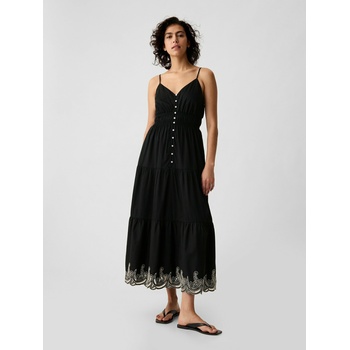 GAP Памучни макси рокли GAP GAP | Cheren | ЖЕНИ | XXS