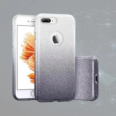 Forcell Блестящ Силиконов Калъф за Nokia 8, Forcell Shining Case, Черен (5900217228370)