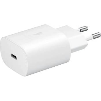 Image 1 of Samsung Зарядно 220V Samsung Quickcharge 25W USB -C с кабел Type C Travel Charger - Бяло, EP-TA800XWE