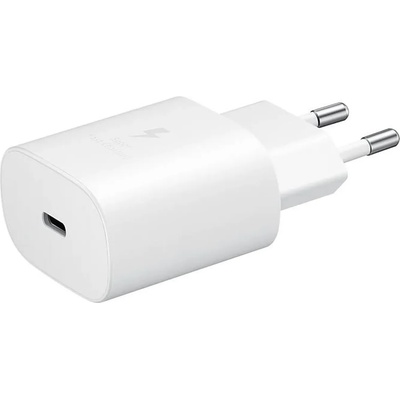 Samsung Зарядно 220V Samsung Quickcharge 25W USB -C с кабел Type C Travel Charger - Бяло, EP-TA800XWE
