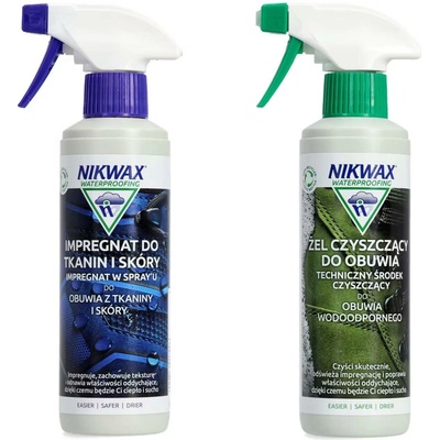 Nikwax Footwear Cleaning Gel a Fabric Leather Proof 300 + 300 ml