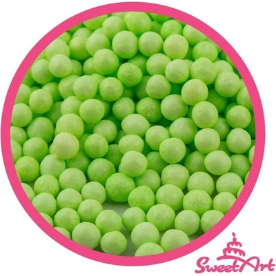 SweetArt cukrové perly světle zelené 5 mm 80 g