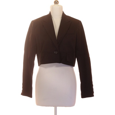 boohoo dámské sako krátké elegantní černé