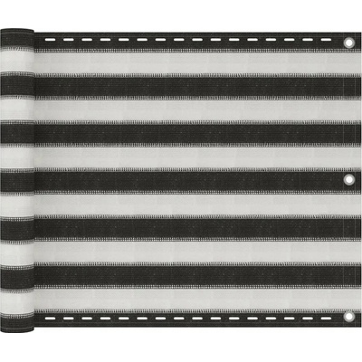 Greatstore Balkónová zástěna HDPE 75x400 cm antracitová a bílá