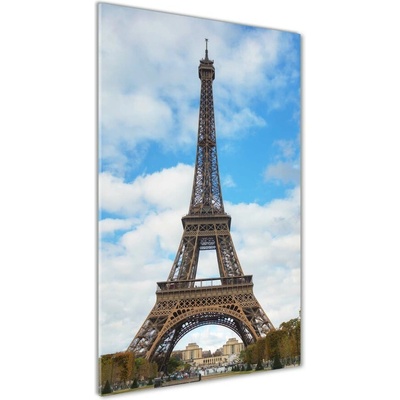 Vertikálny foto obraz fotografie na skle Eiffelová veža Paríž 50x100 cm