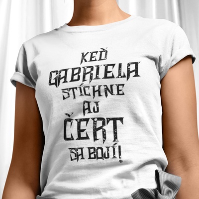 Tričko s potlačou AJ ČERT SA BOJÍ Dámsky biela