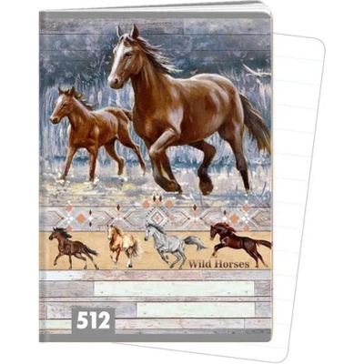 Argus Školní sešit 512 Wild horses A5 linkovaný