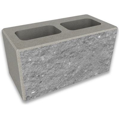 CS-BETON Tvárnice plotová štípaná CS Blok 20 protistranná šedá 200×400×200 mm