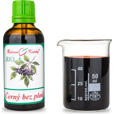 Baza čierna plod bio kvapky tinktúra 50 ml