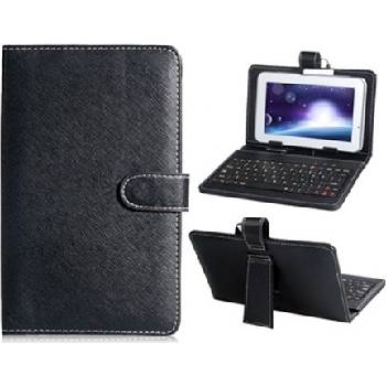 Tablet Bag 7" Leather + Keyboard, Black (G0214B)