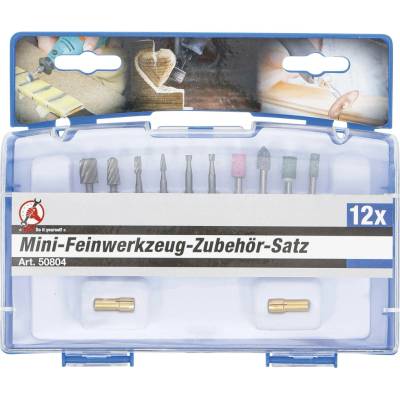 BGS 50804 Kraftmann - Frézy Mini 3-8 mm, broušení, rycí, sada 12 dílů