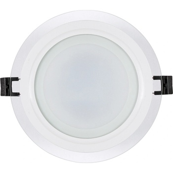 UltraLux Led панел кръг стъклен ip44 220v-240v ac 120° 12w 4200k smd 2835 (lprg1242)