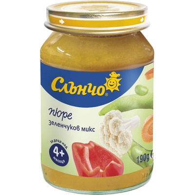 Слънчо пюре зеленчуков микс - 190 г