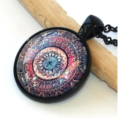Fashion Jewerly Řetízek Amulet Mandala, Květ, Lotos, Yoga, Namaste 2088
