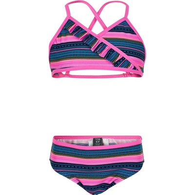 Color Kids Dívčí plavky-Bikiny Aop Upf 40+ Sugar Pink