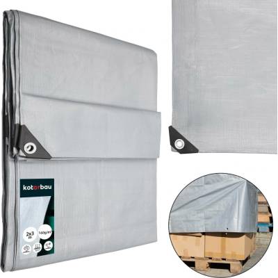 Procraft plachta s oky 2*3 m extra silná 200 g/m² stříbrná, ST2*3