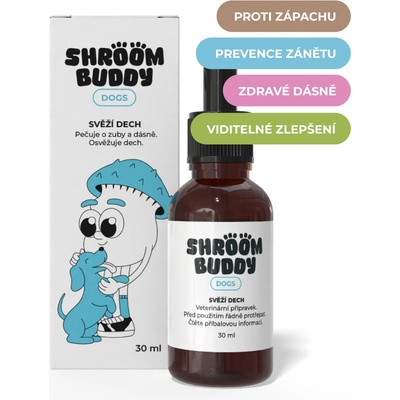Bard Shroom Buddy Dogs kapky na svěží dech 30 ml – Zboží Mobilmania