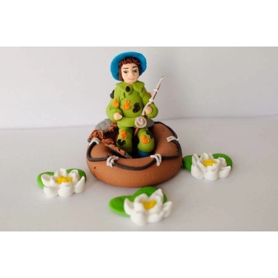 Cukrová figurka rybář - I LOVE CAKES