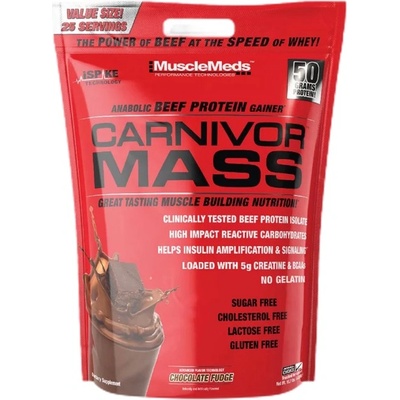 MuscleMeds Carnivor Mass / Beef Gainer [4540 грама] Шоколадов фъдж