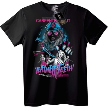 NOONEBRAND Тениска Leather Teeth Филм - 7XL, Black
