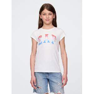 GAP Детска риза с логото на GAP GAP | Byal | Момичешки | XS