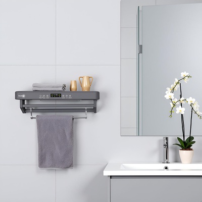 Сушилник за кърпи с Aтерилизация UV, баня или кухня, стенен монтаж, 60 cm, 450W, ElectricSun PREMIUM Сив - ElectricSun Сушилник за кърпи с Aтерилизация UV, баня или кухня, стенен монтаж, 60 cm, 450W, ElectricSun PREMIUM Сив