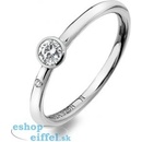 Hot Diamonds Luxusný strieborný prsteň s topazom a diamantom Willow DR206