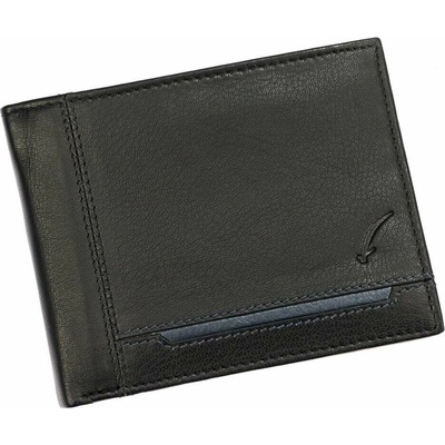 FLACCO Pánska peňaženka IN-1037 z prírodnej kože Black Classic