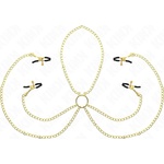 Kink 4 Nipple & Clit Clamps Adjustable Gold