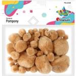 TITANUM Acrylic meringue pompons mix sizes 45pcs